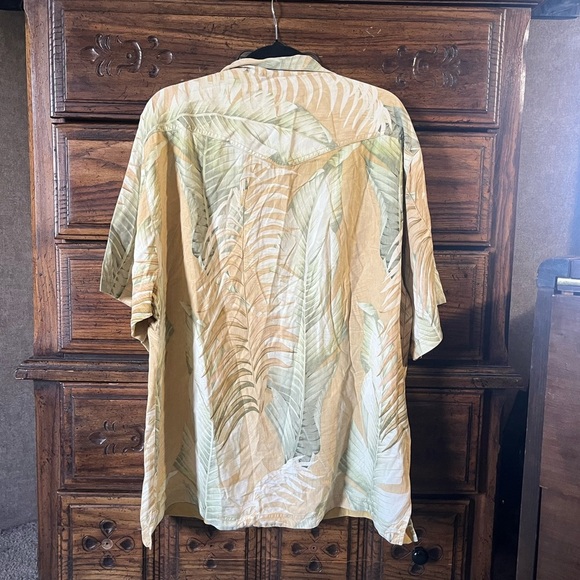 Tommy Bahama Leaf Print Button-Up Shirt - Picture 3 of 5